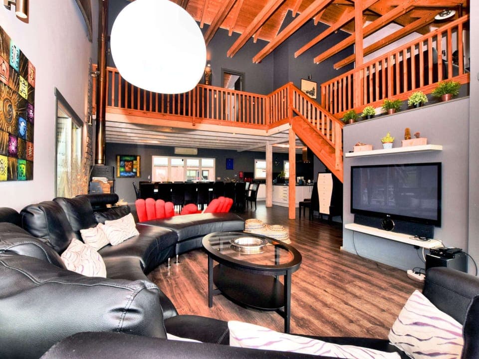 Villa | Living area | Fireplace