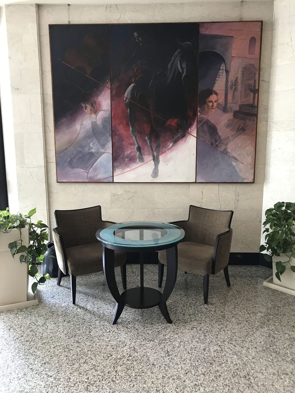 Lobby sitting area