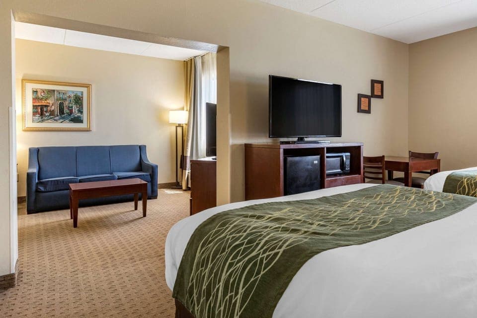 Suite, Multiple Beds, Non Smoking | Desk, blackout drapes, soundproofing, iron/ironing board