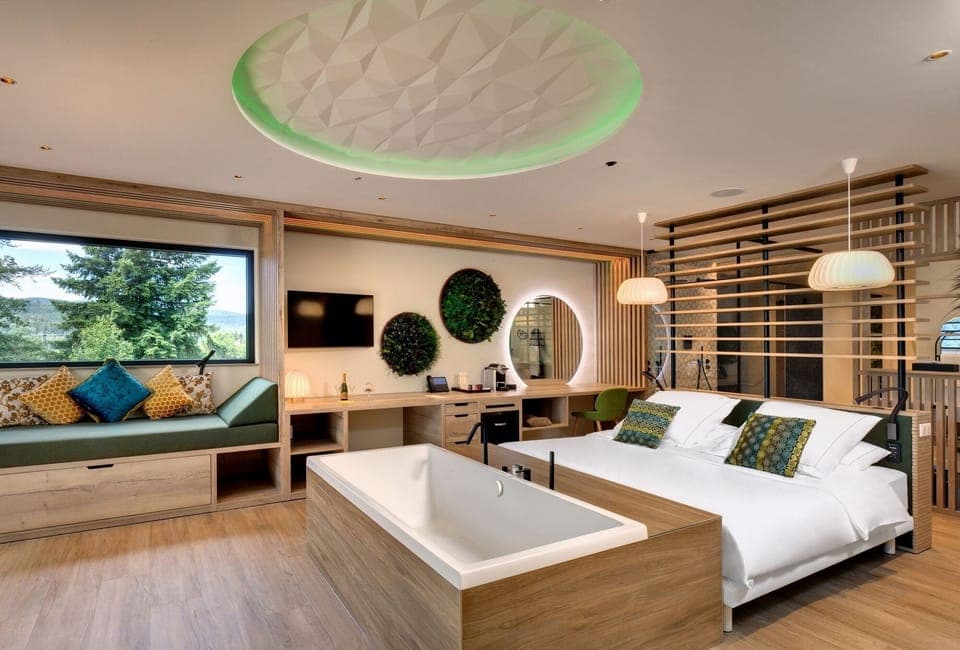 Panoramic Suite (La Costelle) | Premium bedding, minibar, in-room safe, individually decorated