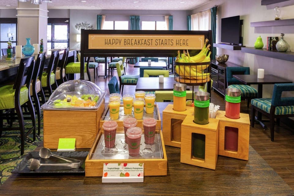 Free daily on-the-go breakfast