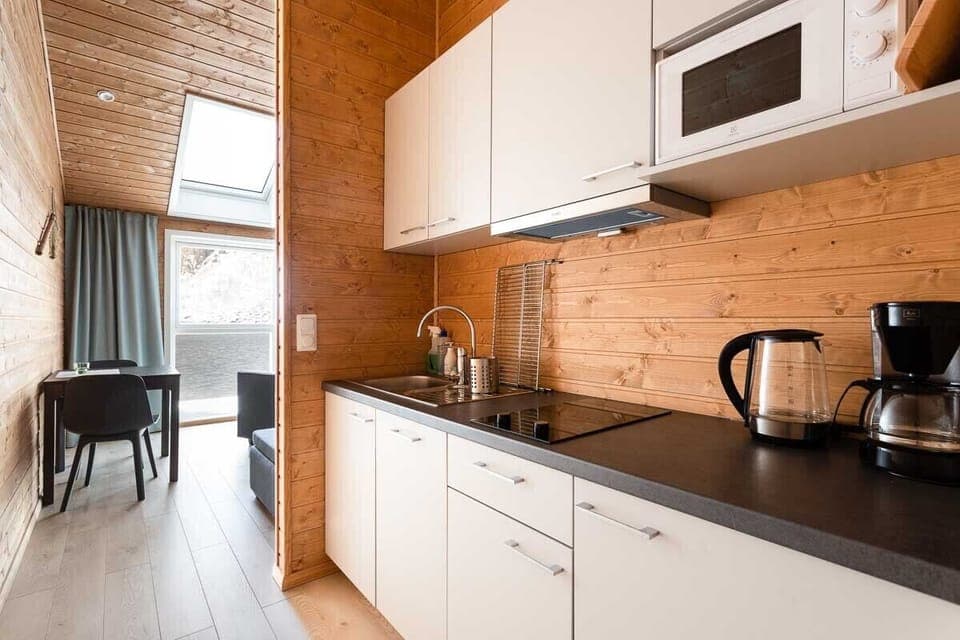 Superior Cottage, 1 Bedroom, Oceanfront | Private kitchen | Fridge, stovetop, coffee/tea maker, electric kettle