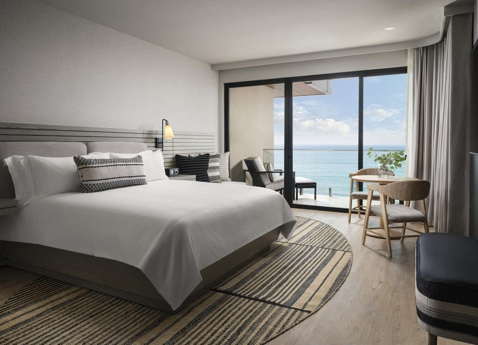 Room, 1 King Bed, Balcony, Ocean View | Premium bedding, down comforters, pillowtop beds, in-room safe