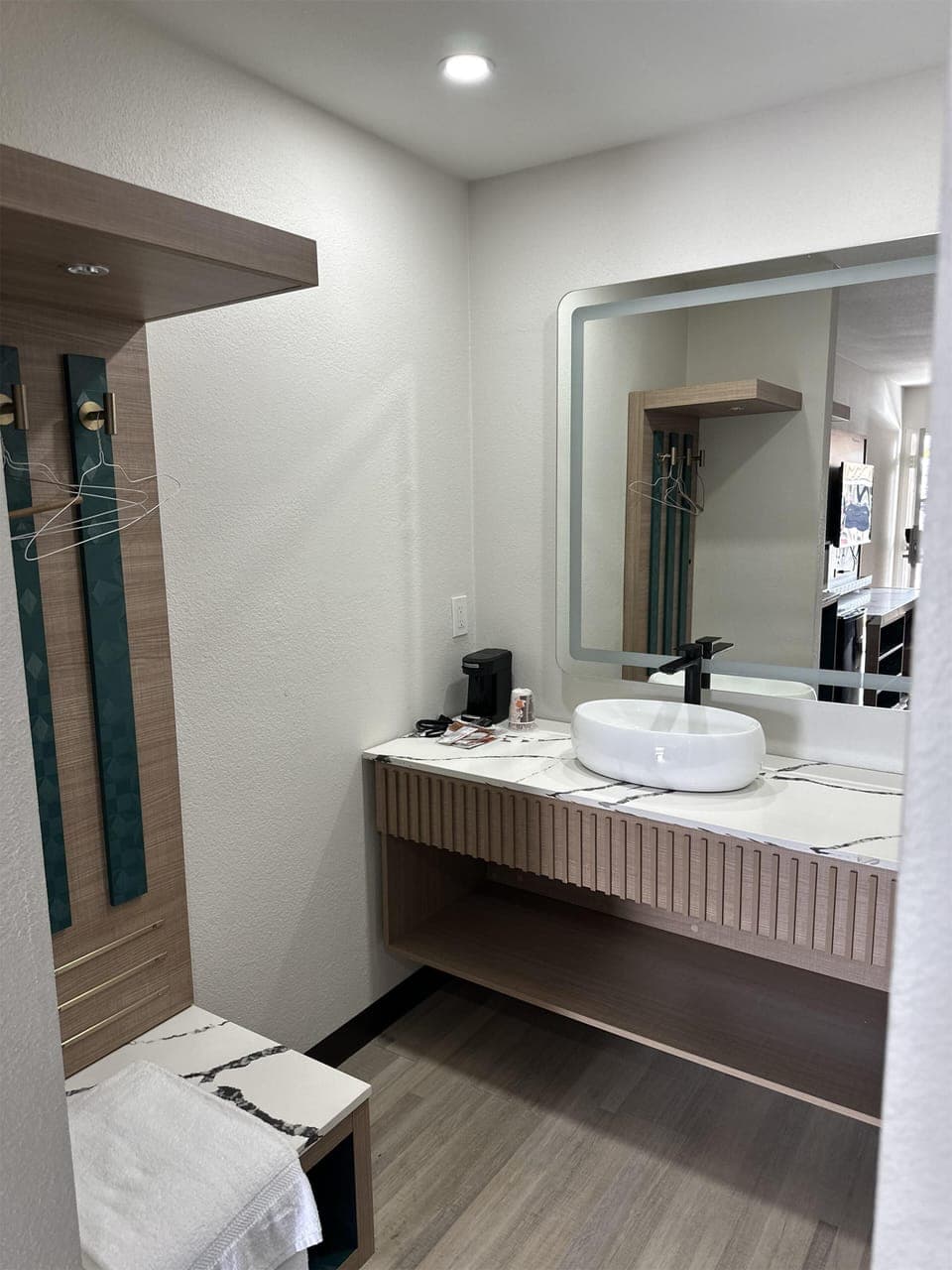 Free toiletries, hair dryer, towels