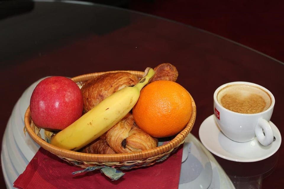 Daily buffet breakfast (EUR 9 per person)