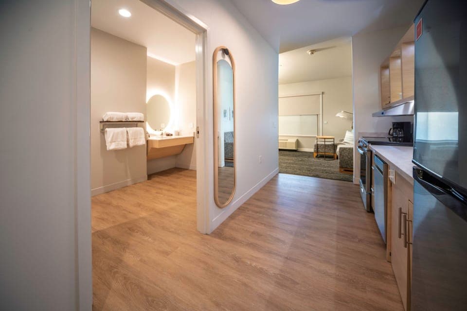 Suite, 1 Bedroom (Mobility Accessible, Tub) | Down comforters, desk, blackout drapes, iron/ironing board