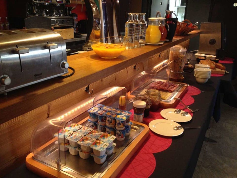 Daily buffet breakfast (EUR 12.50 per person)
