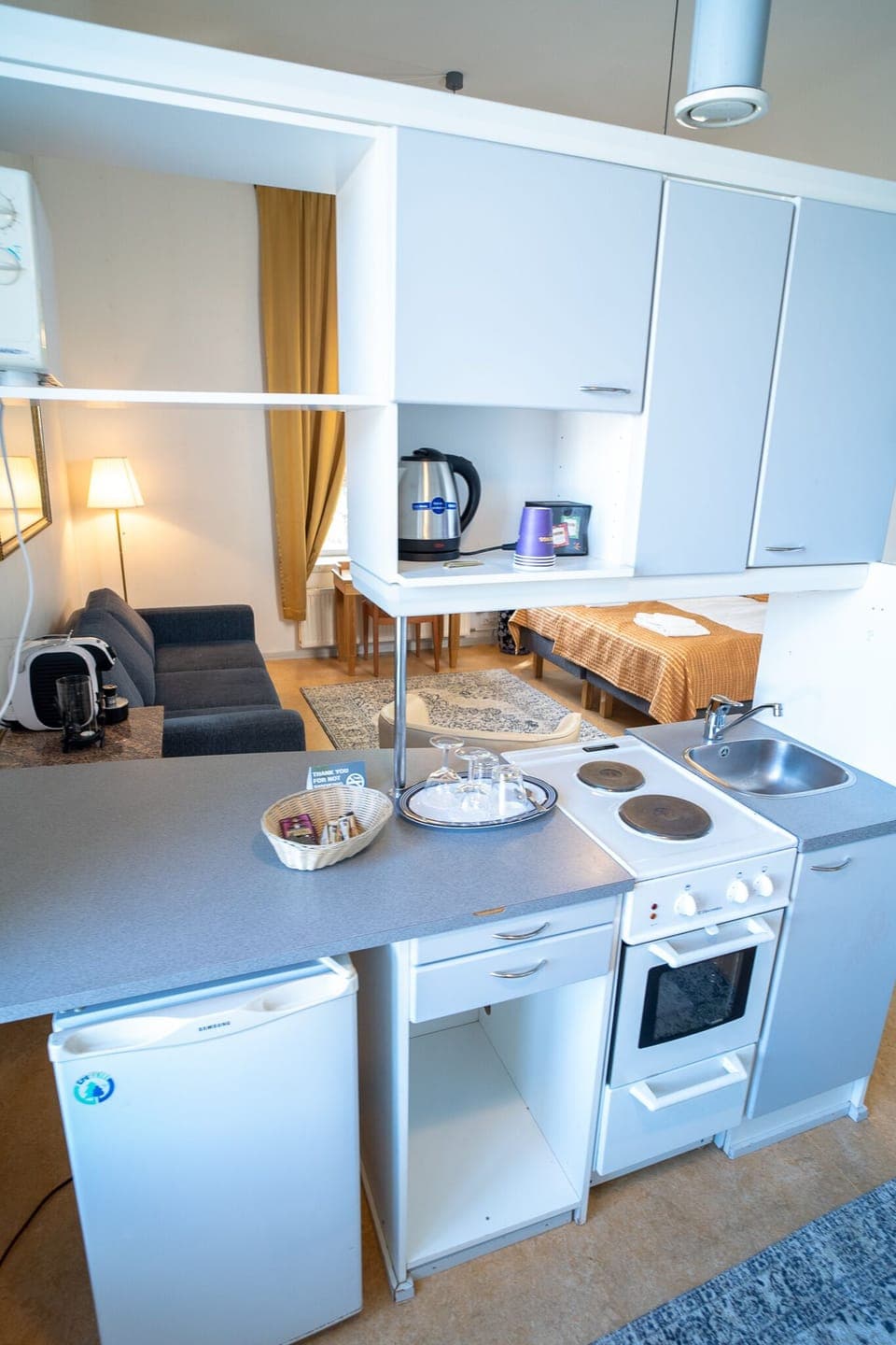 Deluxe Double or Twin Room | Desk, laptop workspace, blackout drapes, iron/ironing board