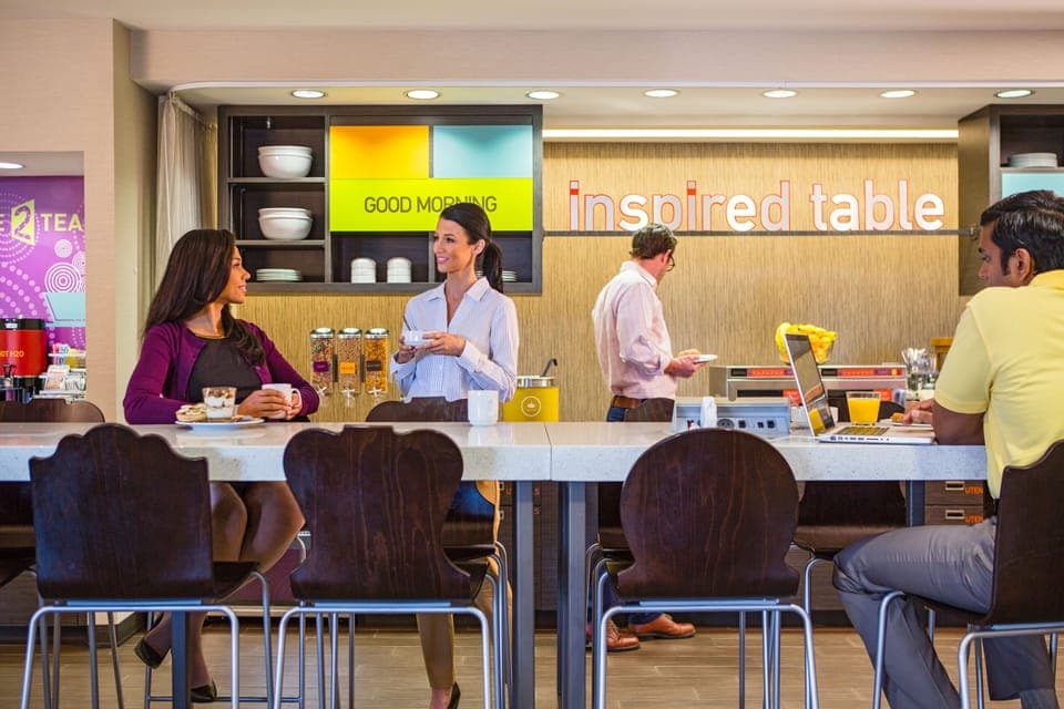 Free daily buffet breakfast