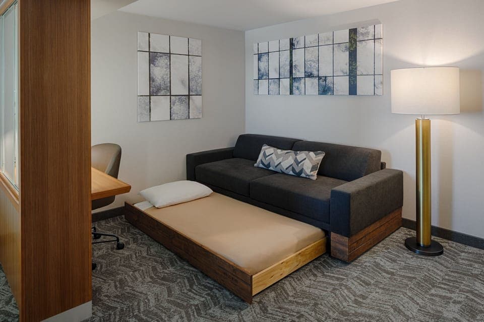 In-room safe, desk, iron/ironing board, free cribs/infant beds
