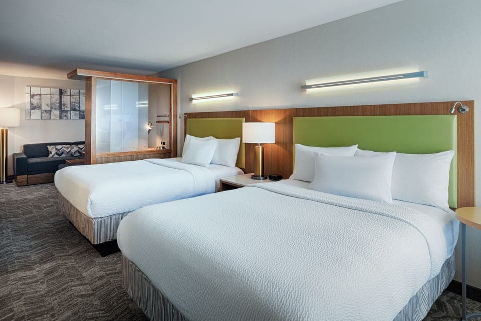 In-room safe, desk, iron/ironing board, free cribs/infant beds