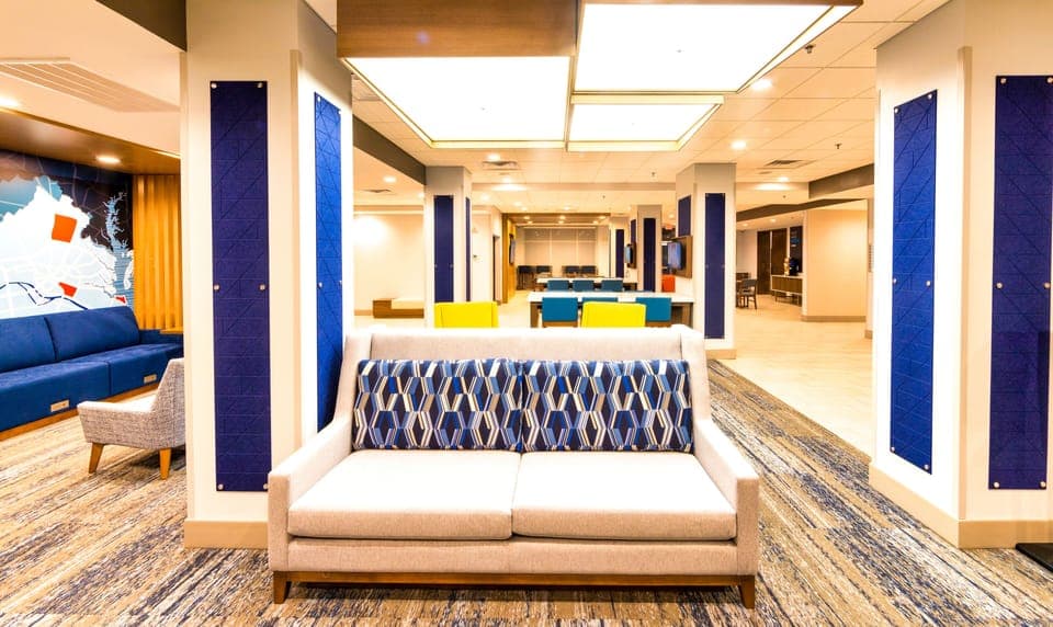 Lobby sitting area