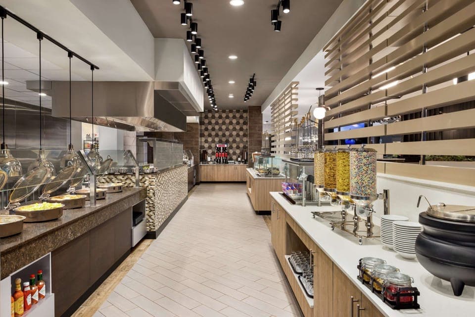 Free daily buffet breakfast