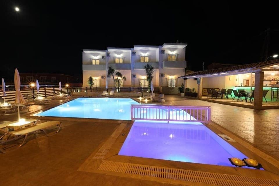 25-inch flat-screen TV with satellite channels, TV