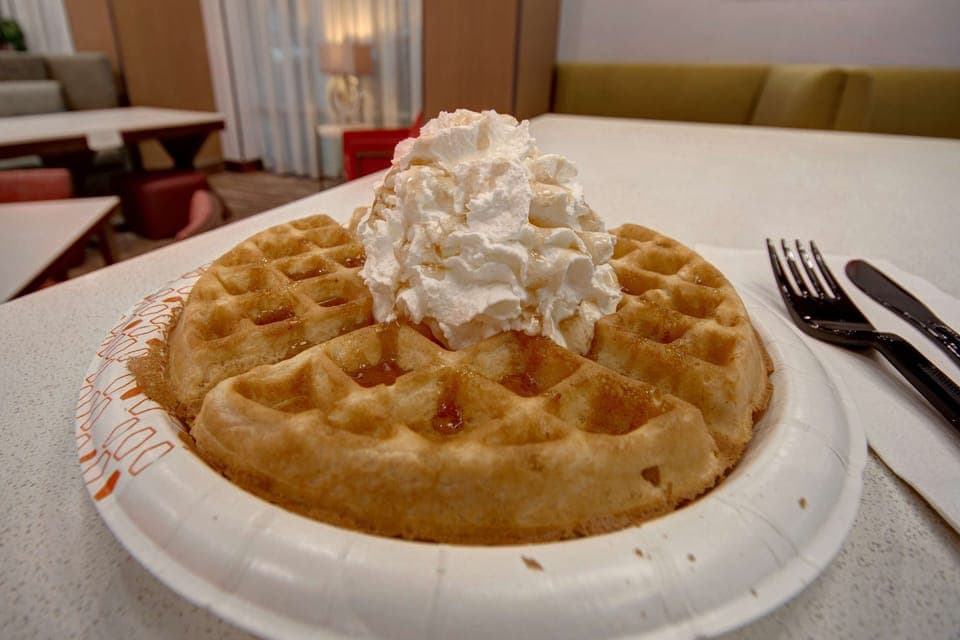 Free daily buffet breakfast