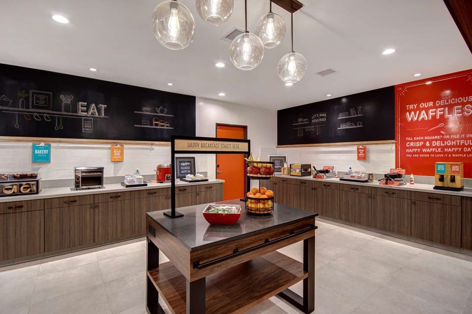 Free daily buffet breakfast