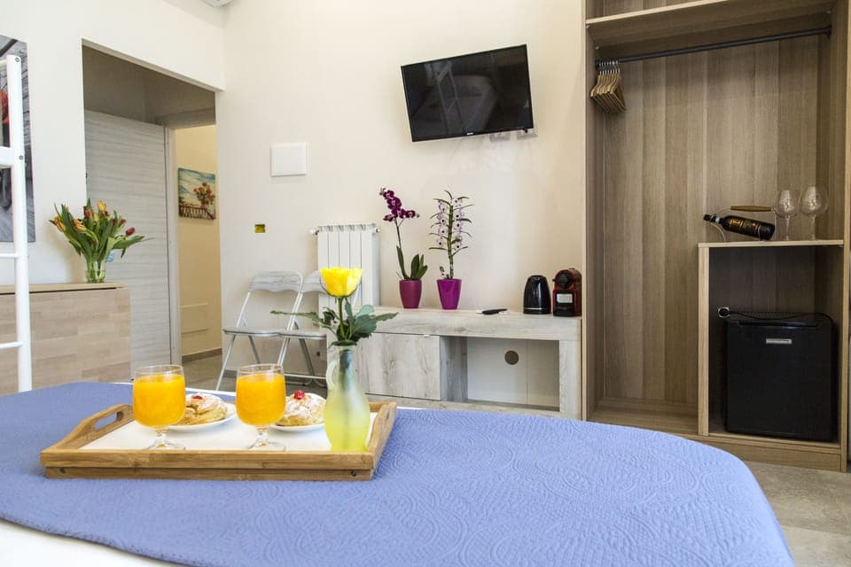 Family Double Room | Premium bedding, down comforters, memory foam beds, free minibar items