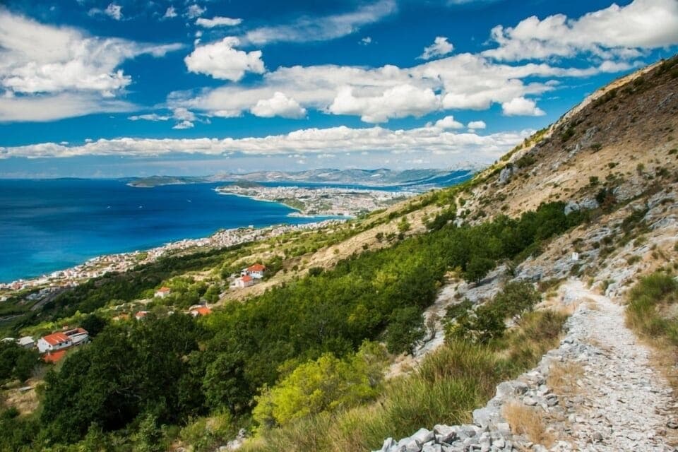 Outdoor rock climbing