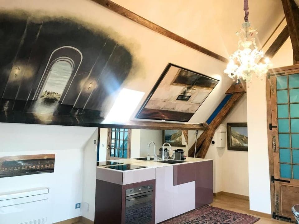 Superior Double Room (Suite Arcelin) | Private kitchen | Mini-fridge, microwave, espresso maker, coffee/tea maker