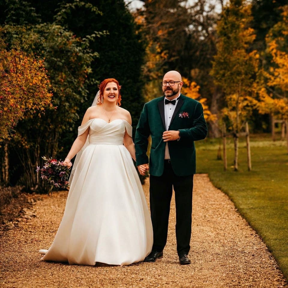 Outdoor wedding area
