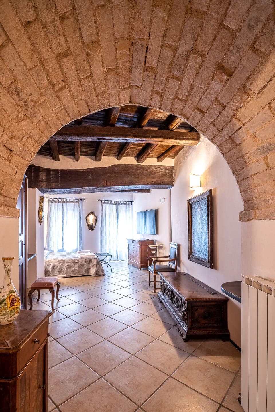 Luxury Double Room | Frette Italian sheets, premium bedding, desk, laptop workspace