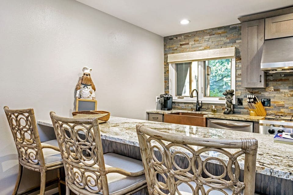 Townhome | Living area | 42-inch flat-screen TV with cable channels, TV, fireplace