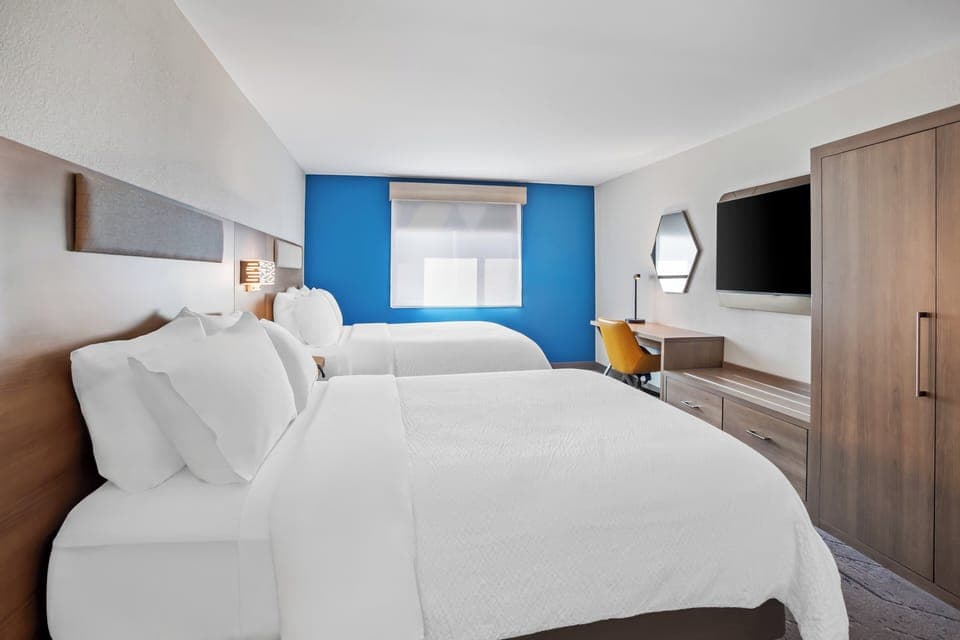 Blackout drapes, iron/ironing board, free WiFi, bed sheets