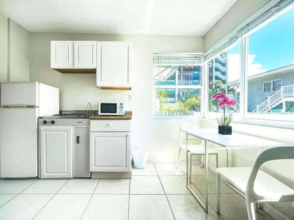 Studio | Private kitchen | Microwave, coffee/tea maker, electric kettle