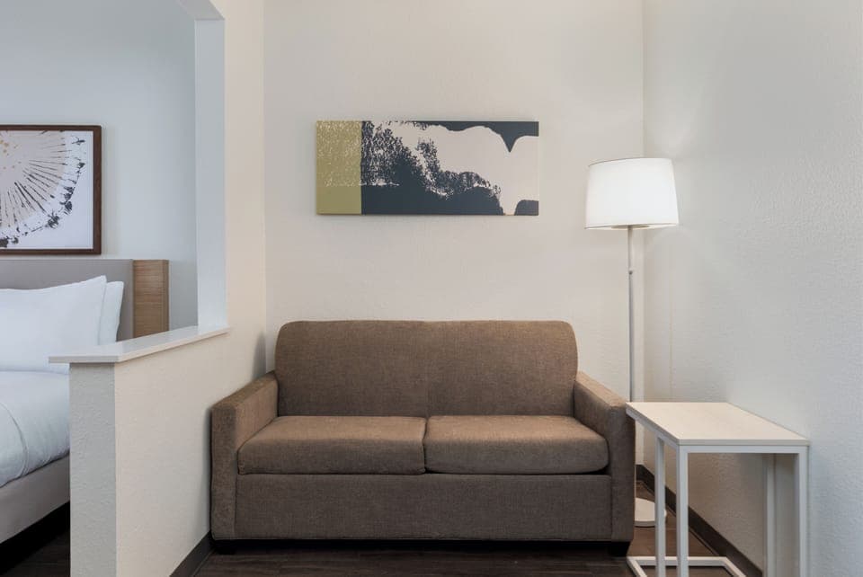 52-inch flat-screen TV with cable channels, TV