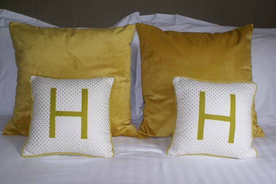 Desk, laptop workspace, blackout drapes, iron/ironing board