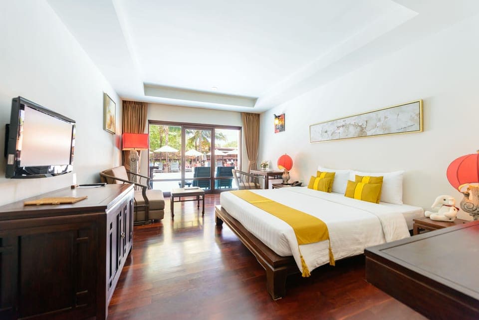 Deluxe Double or Twin Room, Pool Access | View from room