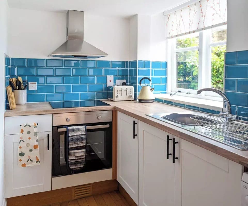 Granary Cottage | Private kitchen | Shared fridge, electric kettle, eco-friendly cleaning products