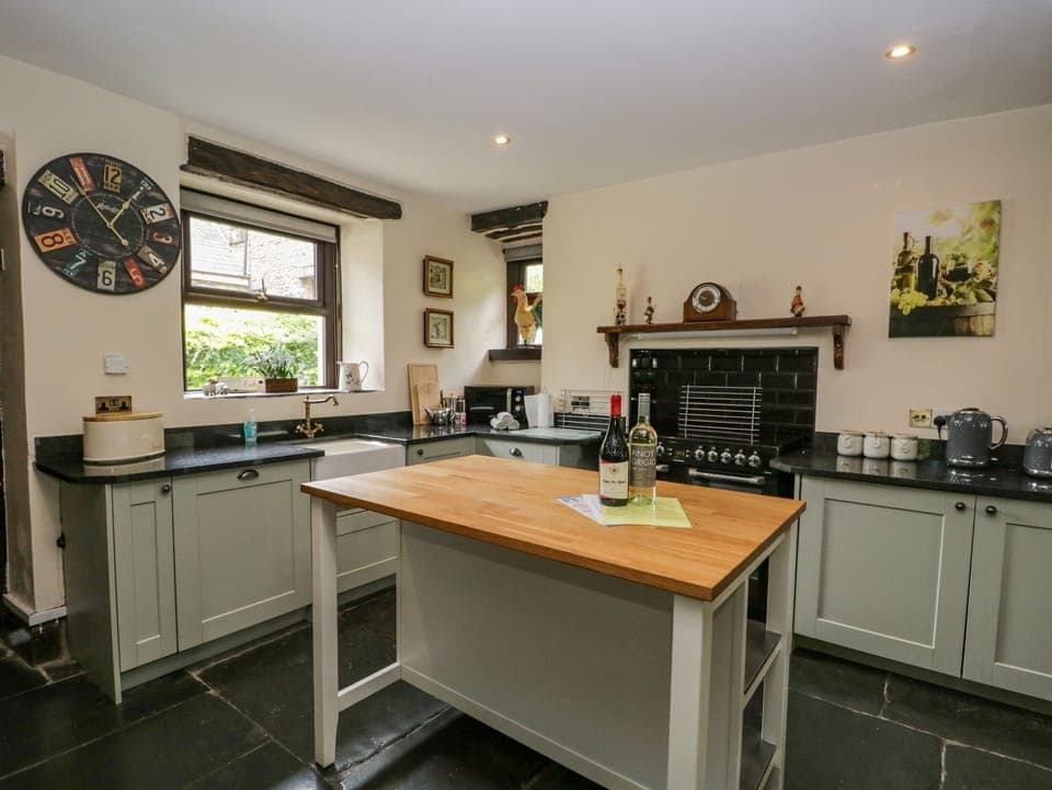 Fridge, dishwasher, electric kettle, toaster