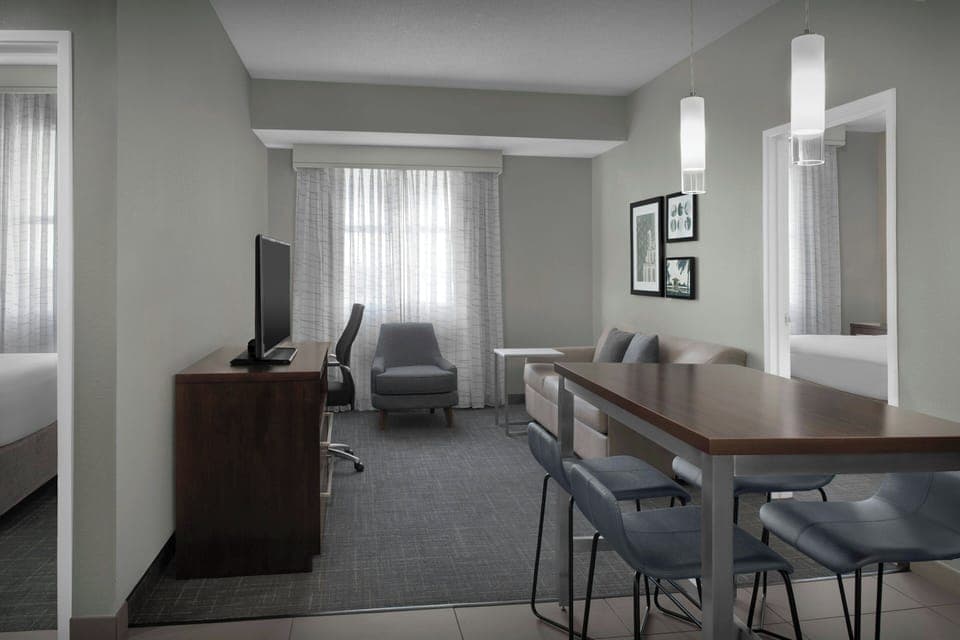 Individually decorated, individually furnished, desk, laptop workspace