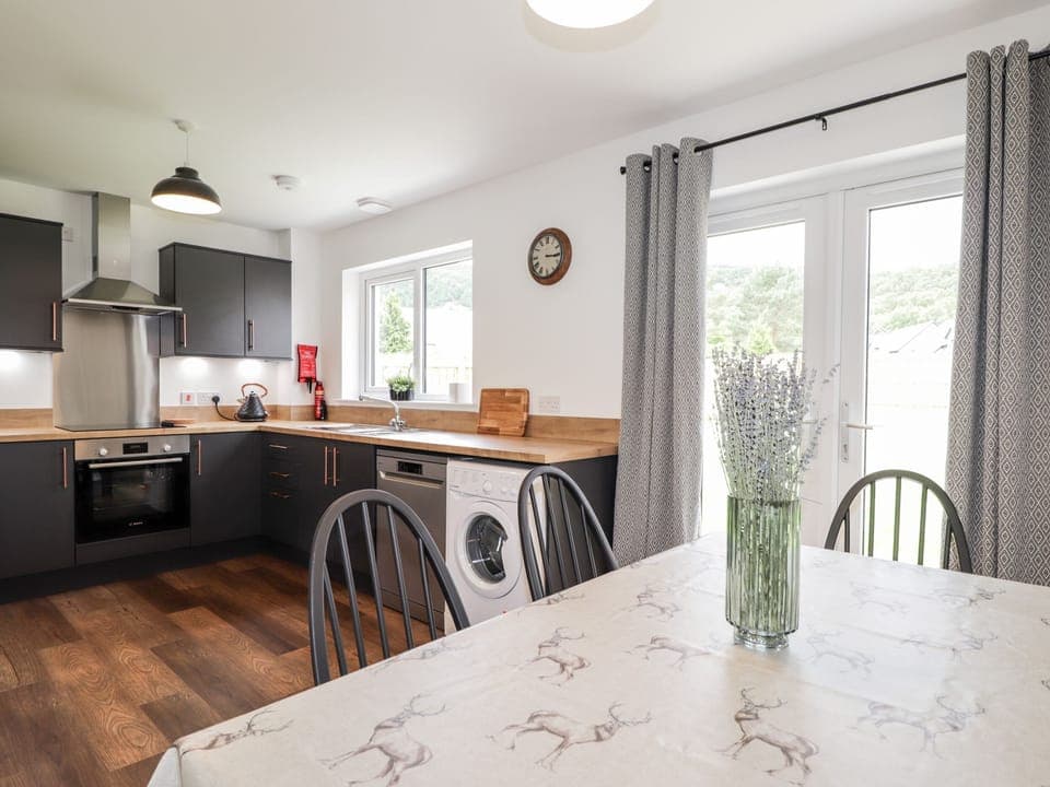 Fridge, dishwasher, electric kettle, toaster