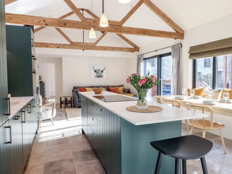 Fridge, dishwasher, electric kettle, toaster