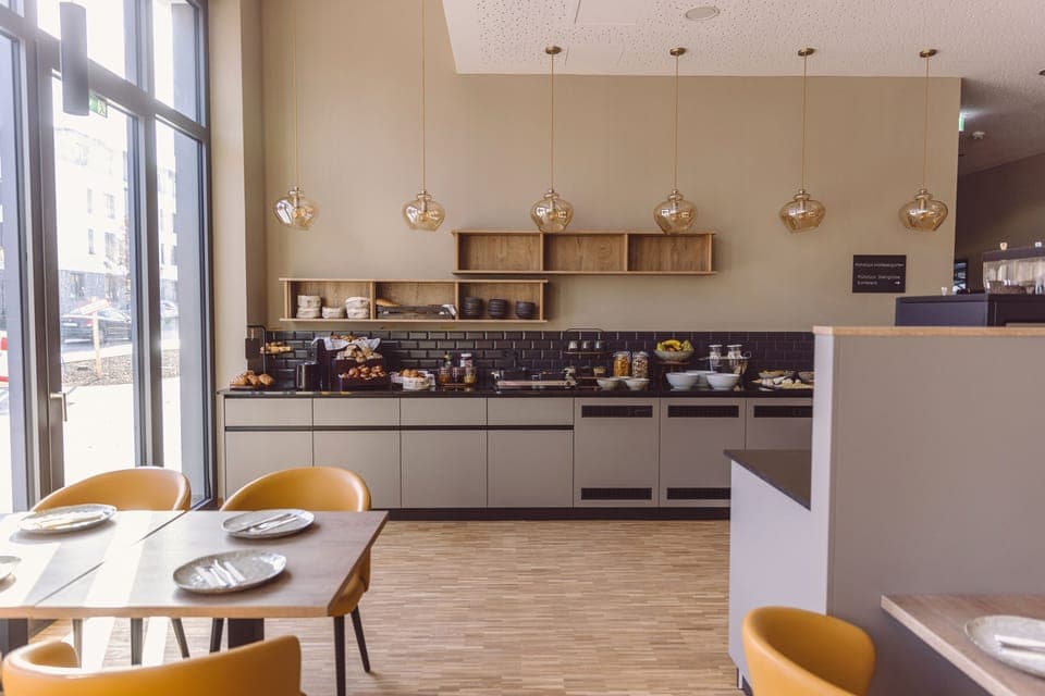 Daily buffet breakfast (EUR 21 per person)