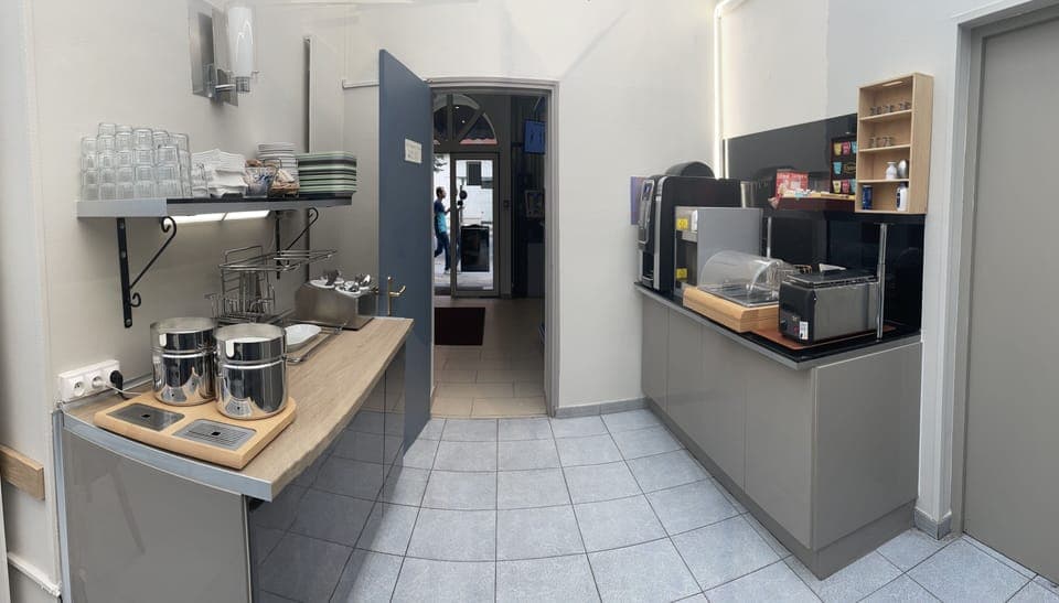 Daily buffet breakfast (EUR 13 per person)