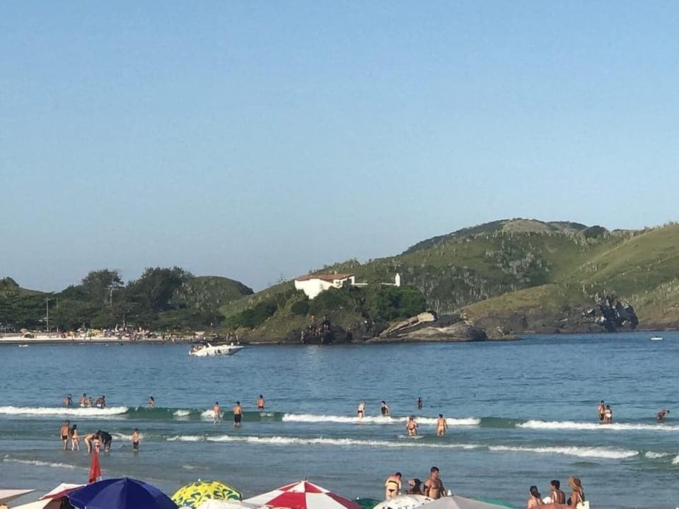 On the beach, white sand