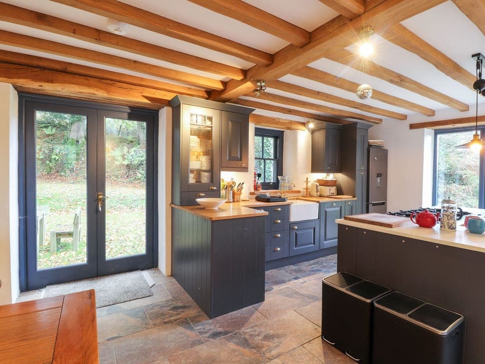 Fridge, dishwasher, electric kettle, toaster