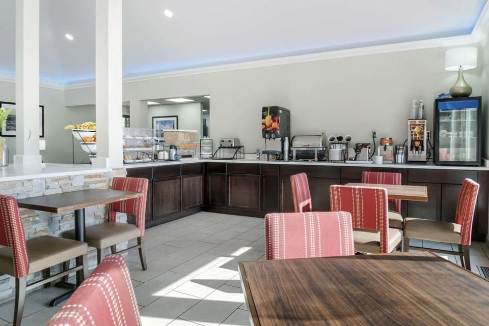 Free daily self-serve breakfast