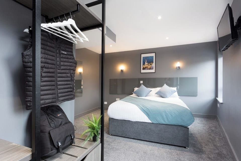 Comfort Double Room | Memory foam beds, desk, laptop workspace, iron/ironing board