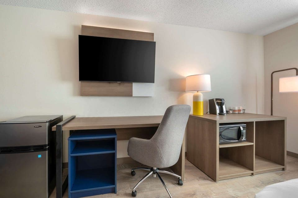 Standard Room, 2 Queen Beds, Non Smoking | Desk, blackout drapes, iron/ironing board, free WiFi