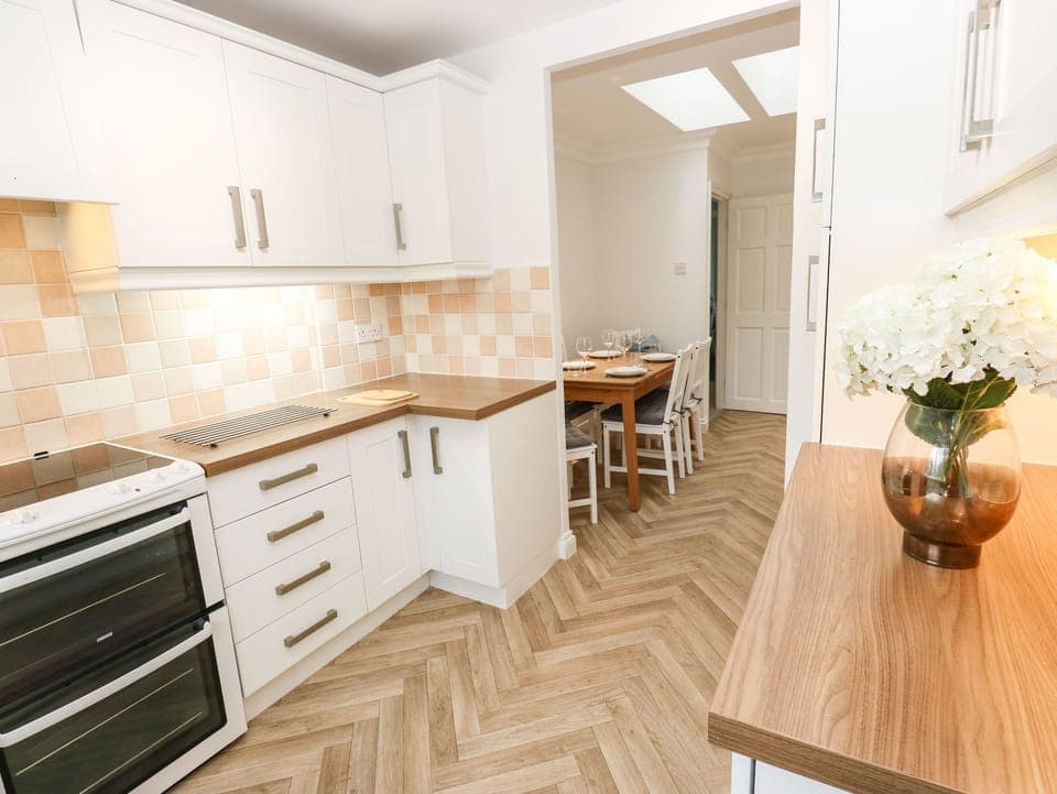 Fridge, dishwasher, electric kettle, toaster