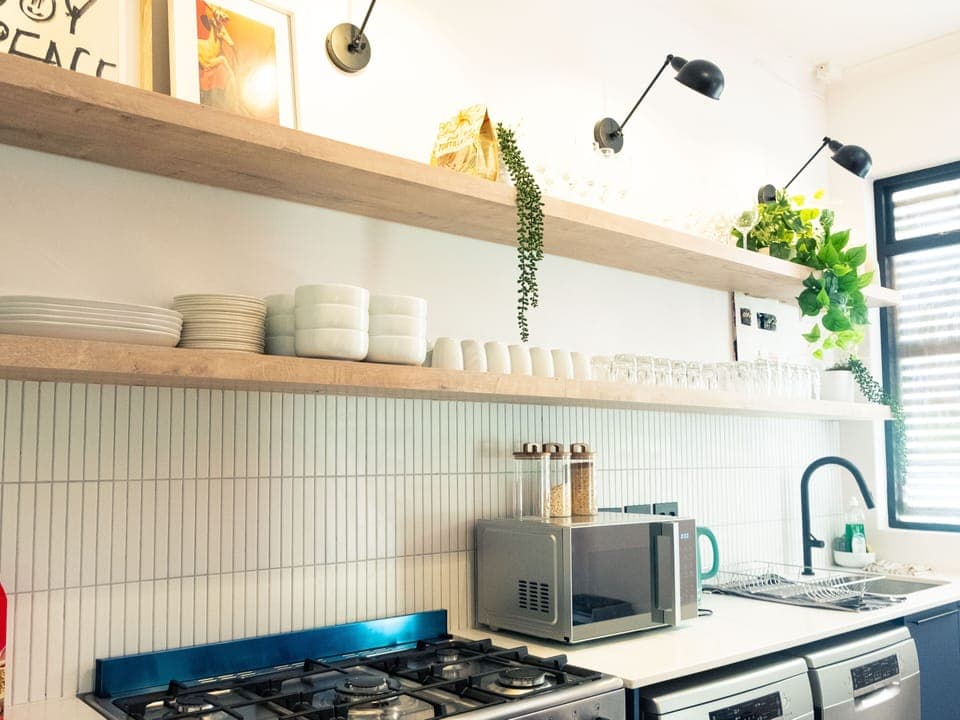 Shared fridge, microwave