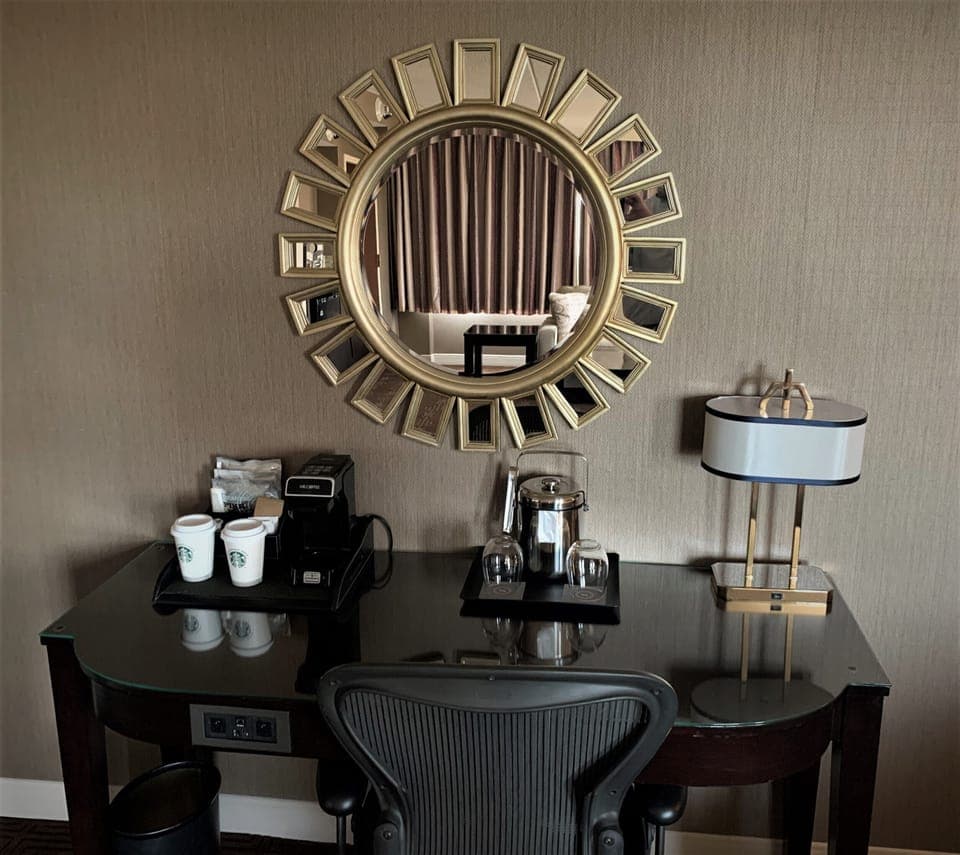 Premium bedding, pillowtop beds, in-room safe, desk