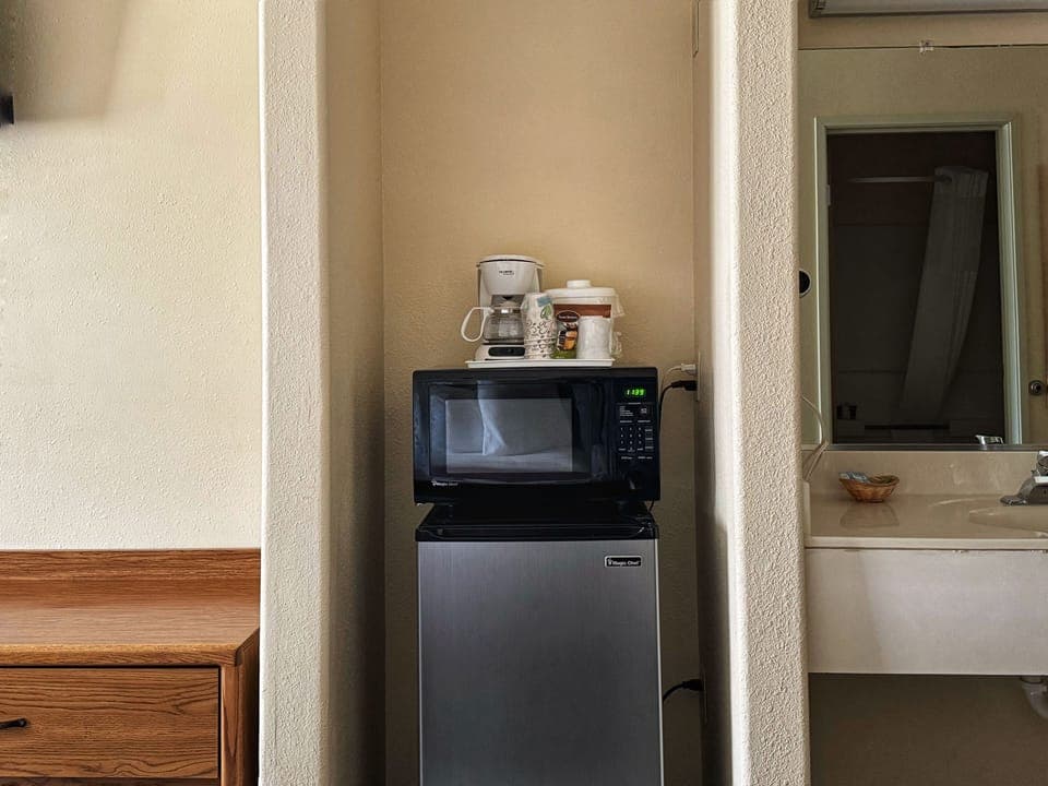 Desk, blackout drapes, iron/ironing board, free WiFi