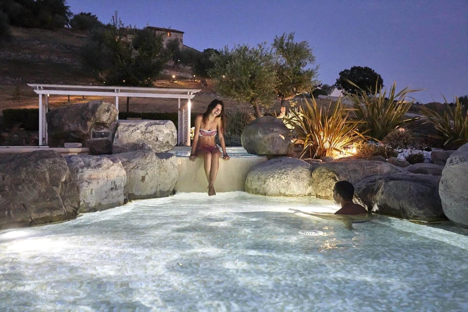 Seasonal outdoor pool, open 8:30 AM to 11:00 PM, sun loungers