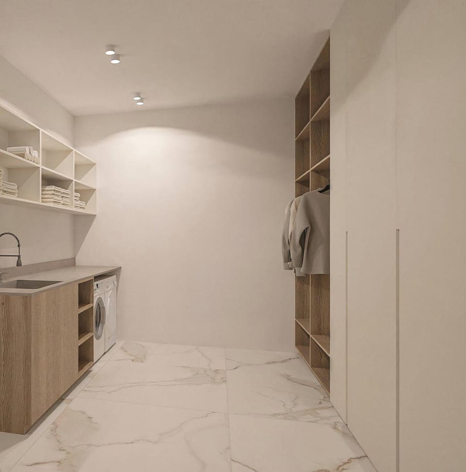 Four-bedroom villa with pool | Living area | LED TV