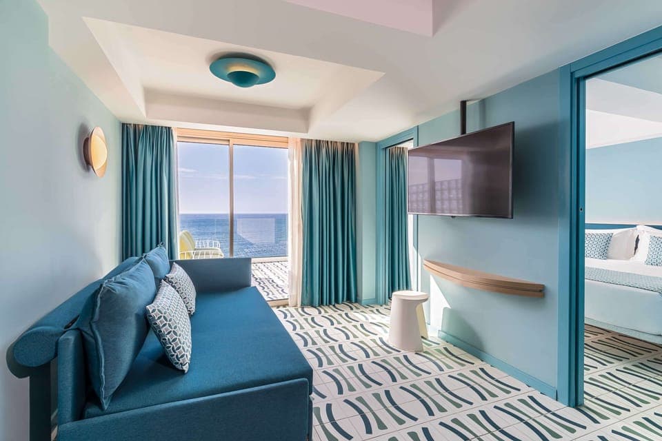 Junior Suite, Terrace, Sea View | In-room safe, iron/ironing board, free WiFi, bed sheets